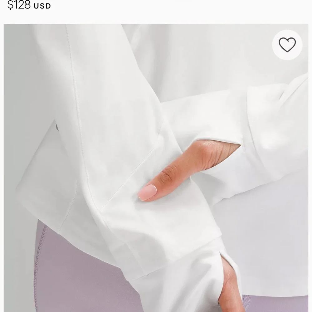 lululemon athletica White Lightweight Full-Zip Jacket - Picture 8 of 9